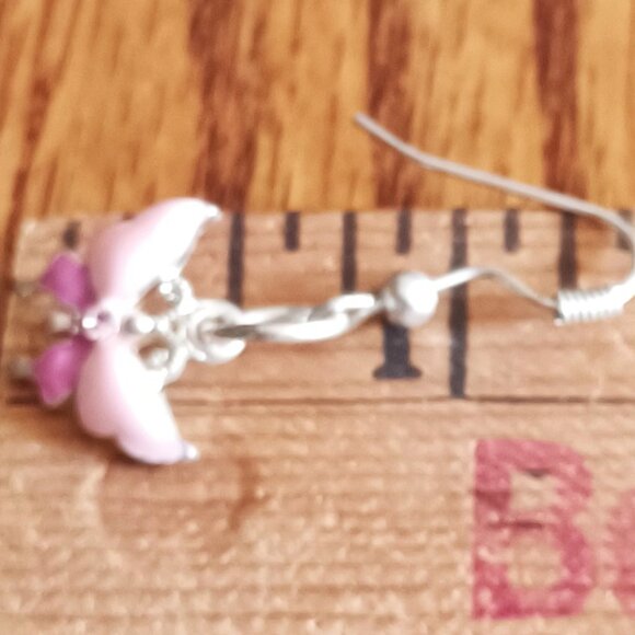 Two Pair  One DragonFly &  One Butterfly  Earrings - Picture 4 of 5